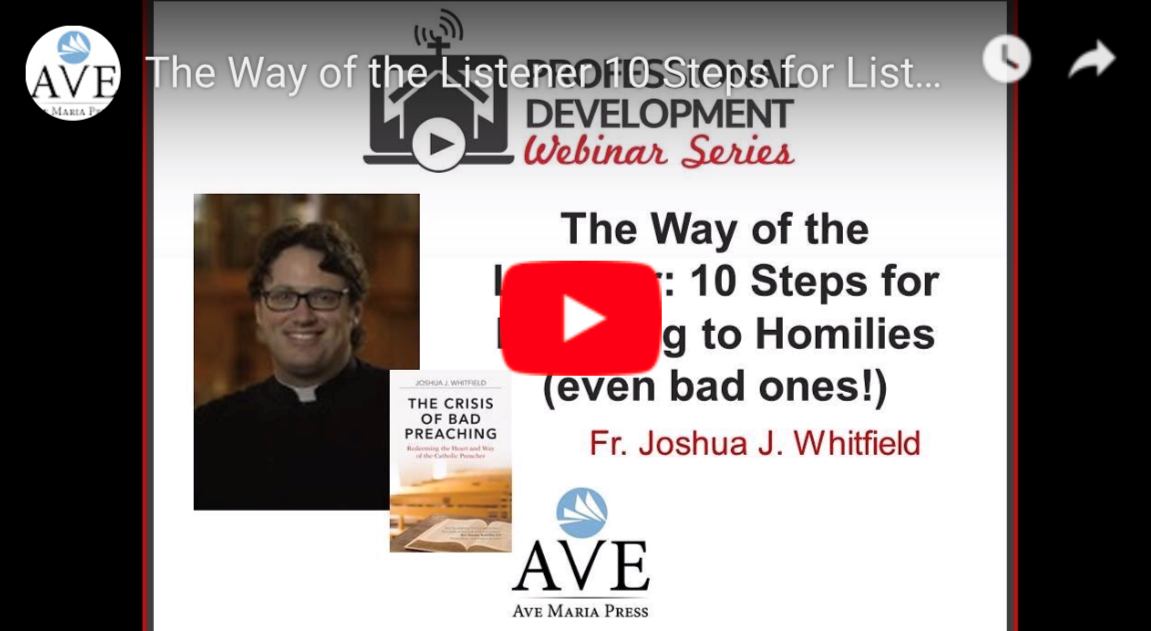 Webinar: The Way of the Listener - Fr. Joshua Whitfield